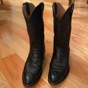 Tecova Jesse beautiful full quill ostrich boots